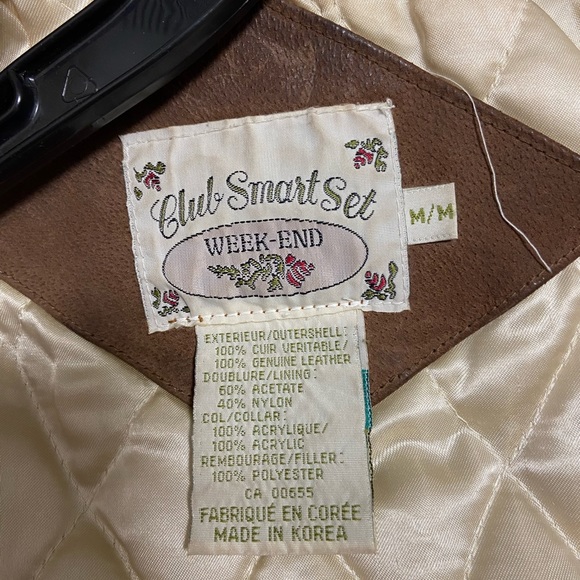 Smart Set Leather Suede Coat Size M - Picture 12 of 13